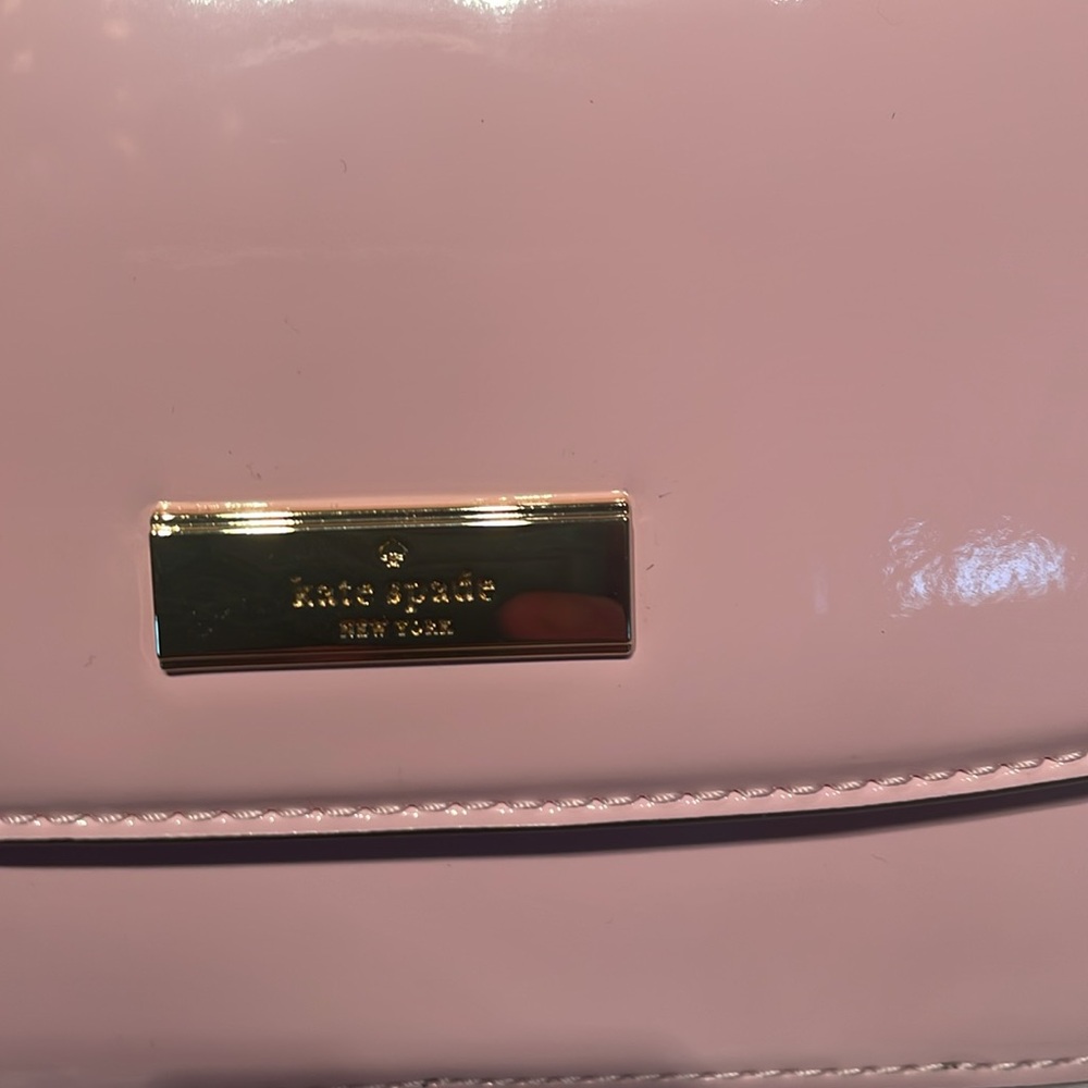 NWT Kate Spade Krista Pink Patent Fabric Crossbody MSRP $349 - Picture 3 of 11